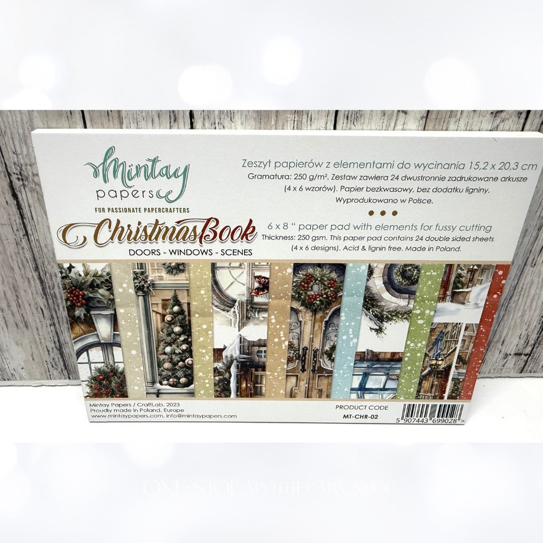 Mintay MERRY & JOY Christmas x8 Paper Cardstock Stickers Die Cuts Kit