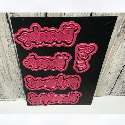 Pink & Main THOUGHTFUL BUTTERFLIES Butterfly Rubber Stamps Dies Paper Kit