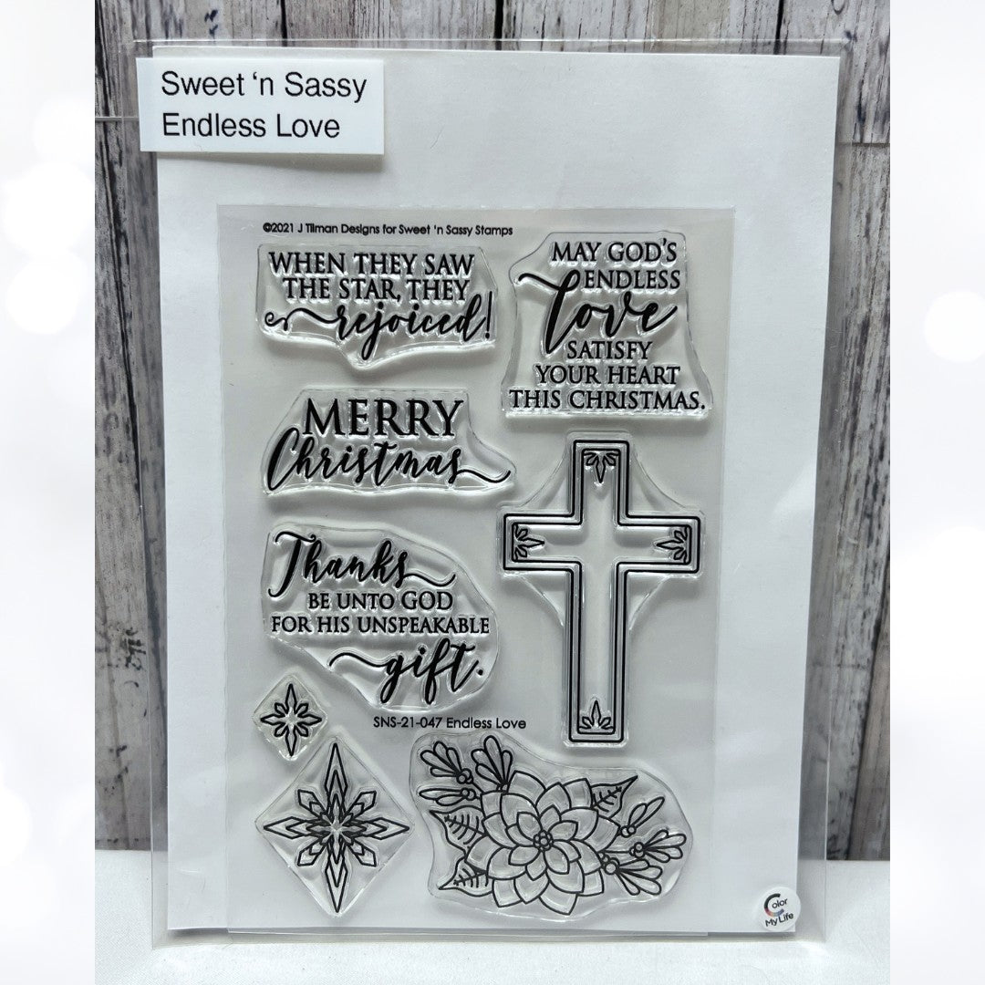 Sweet N Sassy ENDLESS LOVE Cross Bible Journaling Religious Rubber Stamps