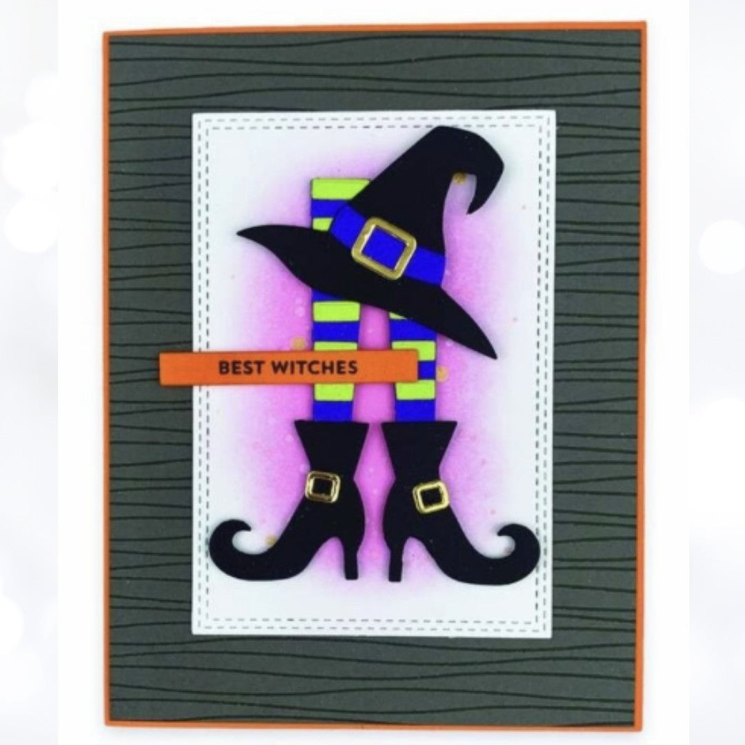 My Favorite Things EVERYTHING BUT THE BROOM Witch Halloween Rubber Stamps Dies