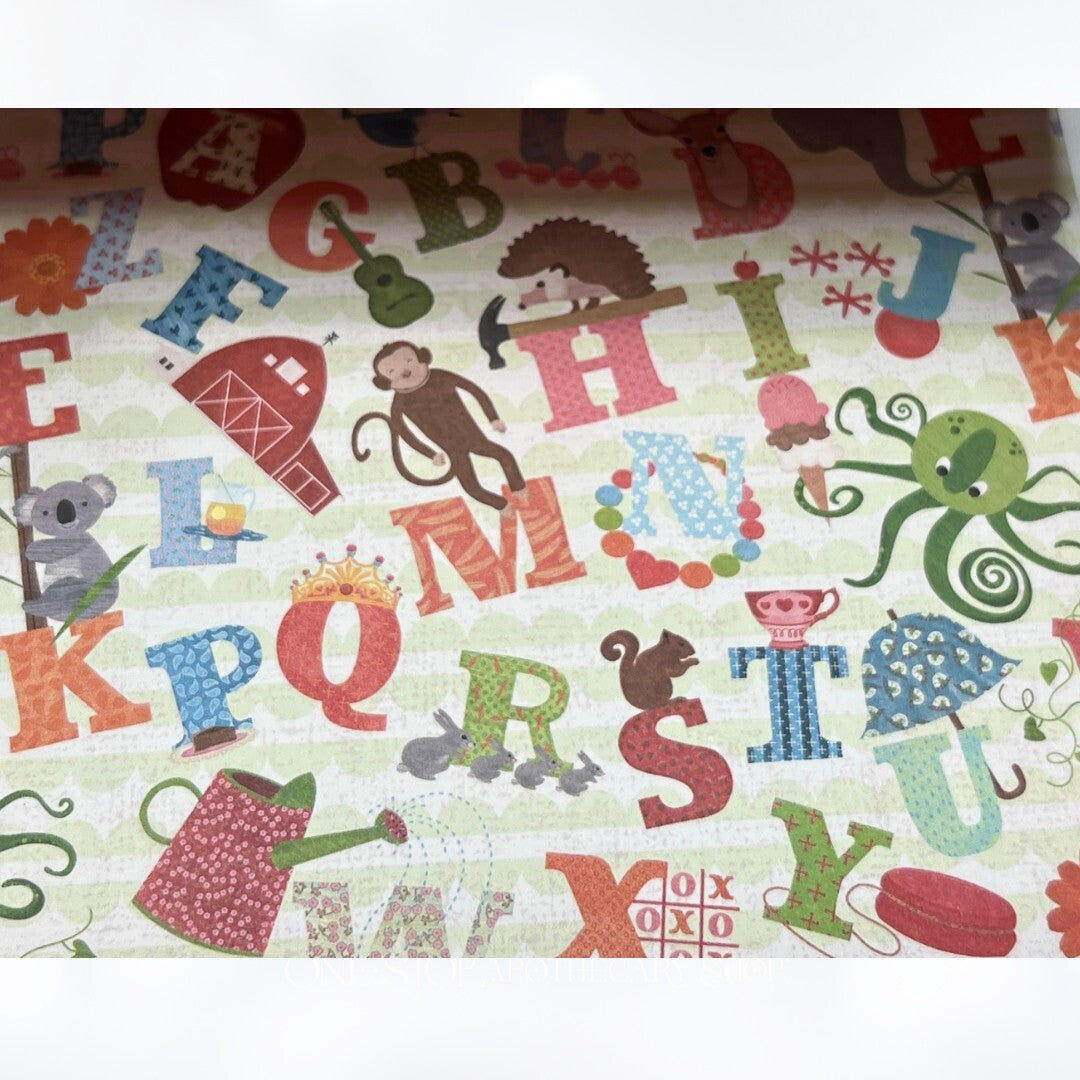 Carta Bella Echo Park 6x6 PAPER PACKS Alphabet Kitchen Cardstock Lot of 4
