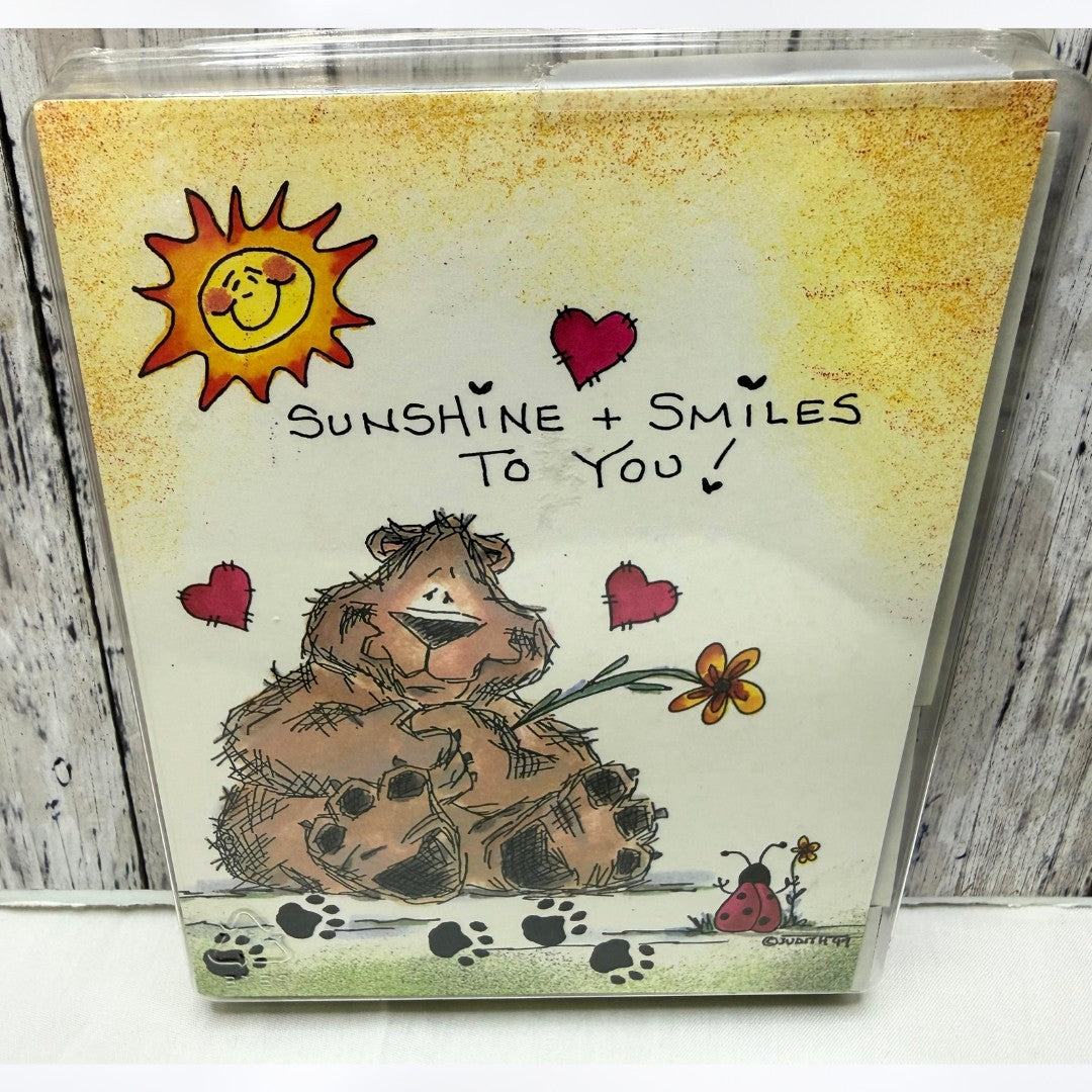 Judith BEAR Sunshine & Smiles Foam Rubber Stamps