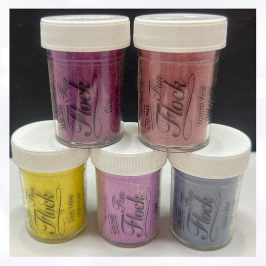 Stampendous FUN FLOCK Flocking Powder 1oz Lot of 5