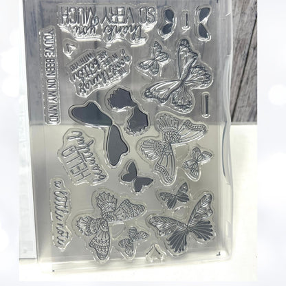 Stampin Up BUTTERFLY GALA Butterflies Rubber Stamps Punch AS IS**