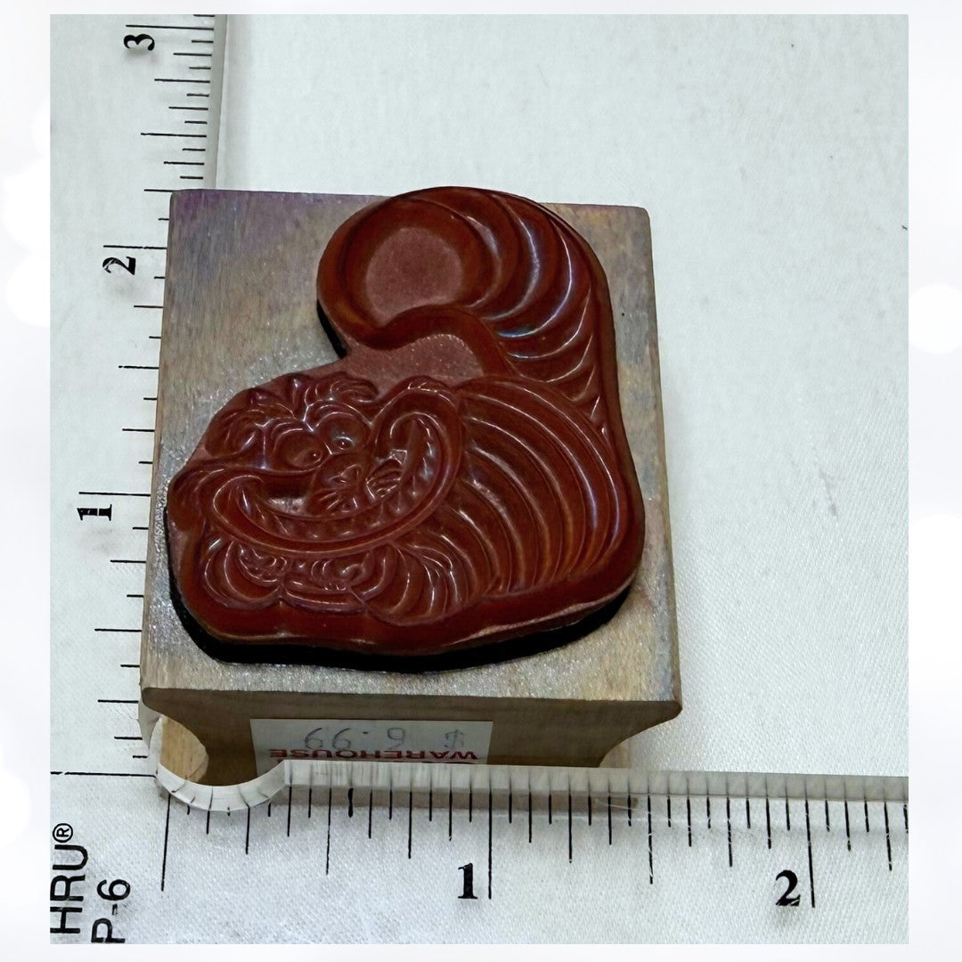 All Night Media CHESHIRE CAT Alice in Wonderland Disney Rubber Stamp