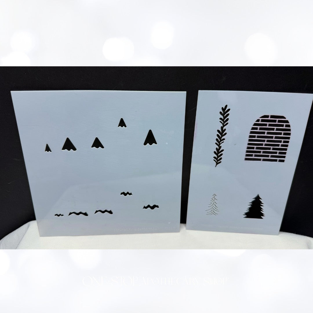 Scrapbook & Cards Today HOLIDAY MAGIC Gingerbread Christmas Rubber Stamps Kit