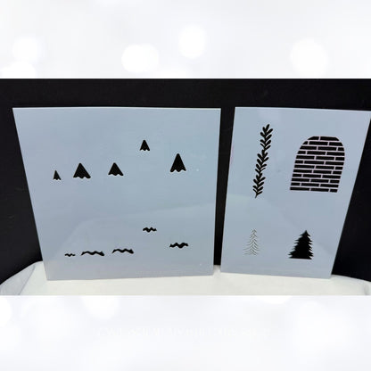 Scrapbook & Cards Today HOLIDAY MAGIC Gingerbread Christmas Rubber Stamps Kit