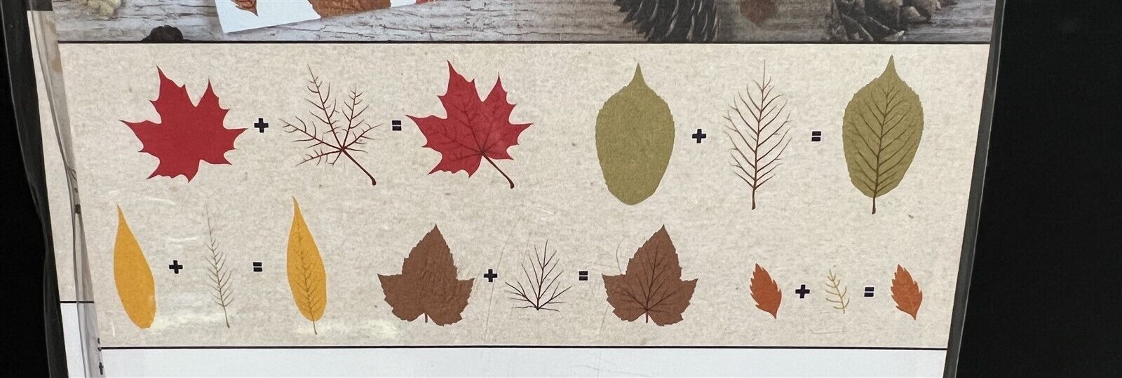 Hero Arts DEER Grateful Leaves Color Layering Fall Autumn Animals Rubber Stamps