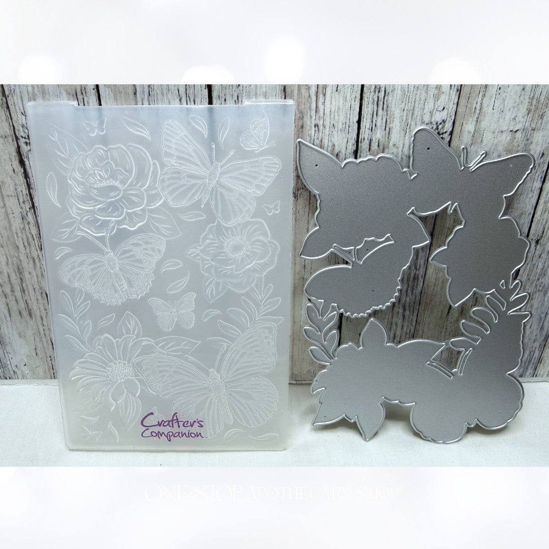 Gemini Crafters Companion BUTTERFLIES & BLOOMS 3D Embossing Folder Dies