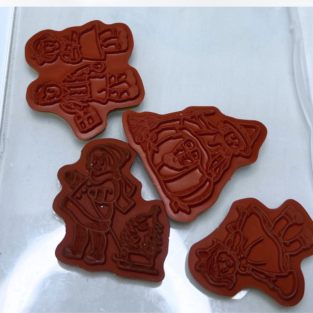 Stampin Up GREETING CARD KIDS Vintage Children Holidays Rubber Stamps 