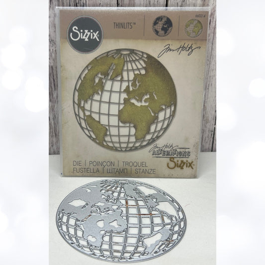 Tim Holtz GLOBE World 660214 Thinlits Dies
