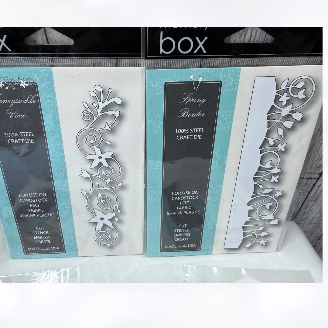 Memory Box SPRING BORDER Honeysuckle Blossoms Dies Lot of 4