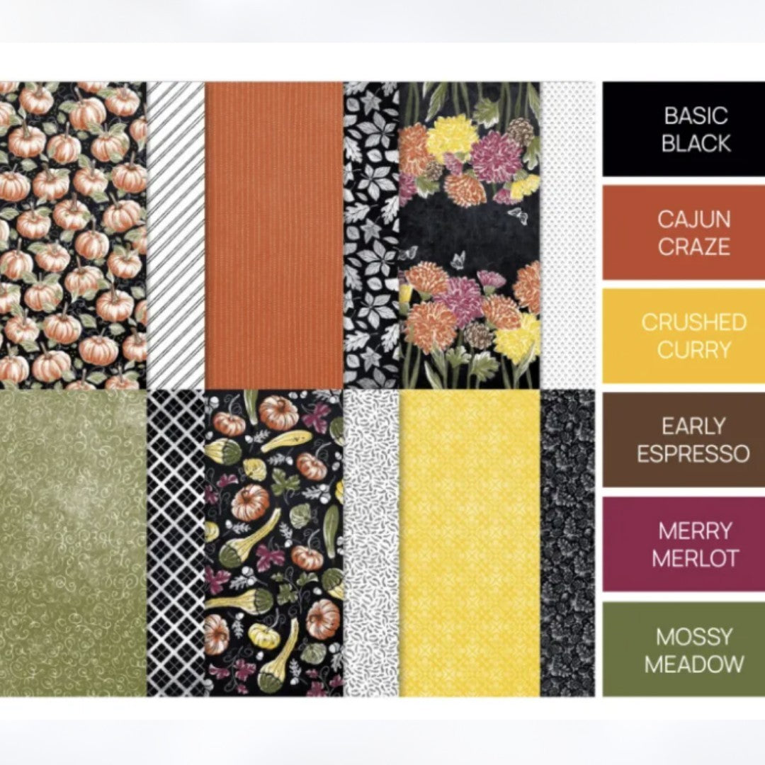 Stampin Up RUSTIC HARVEST Autumn Fall DSP 12x12 Paper 15 Sheets