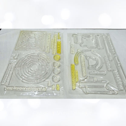 Papertrey Ink The AMAZING STAMP SET Mazes Games Funny Rubber Stamps