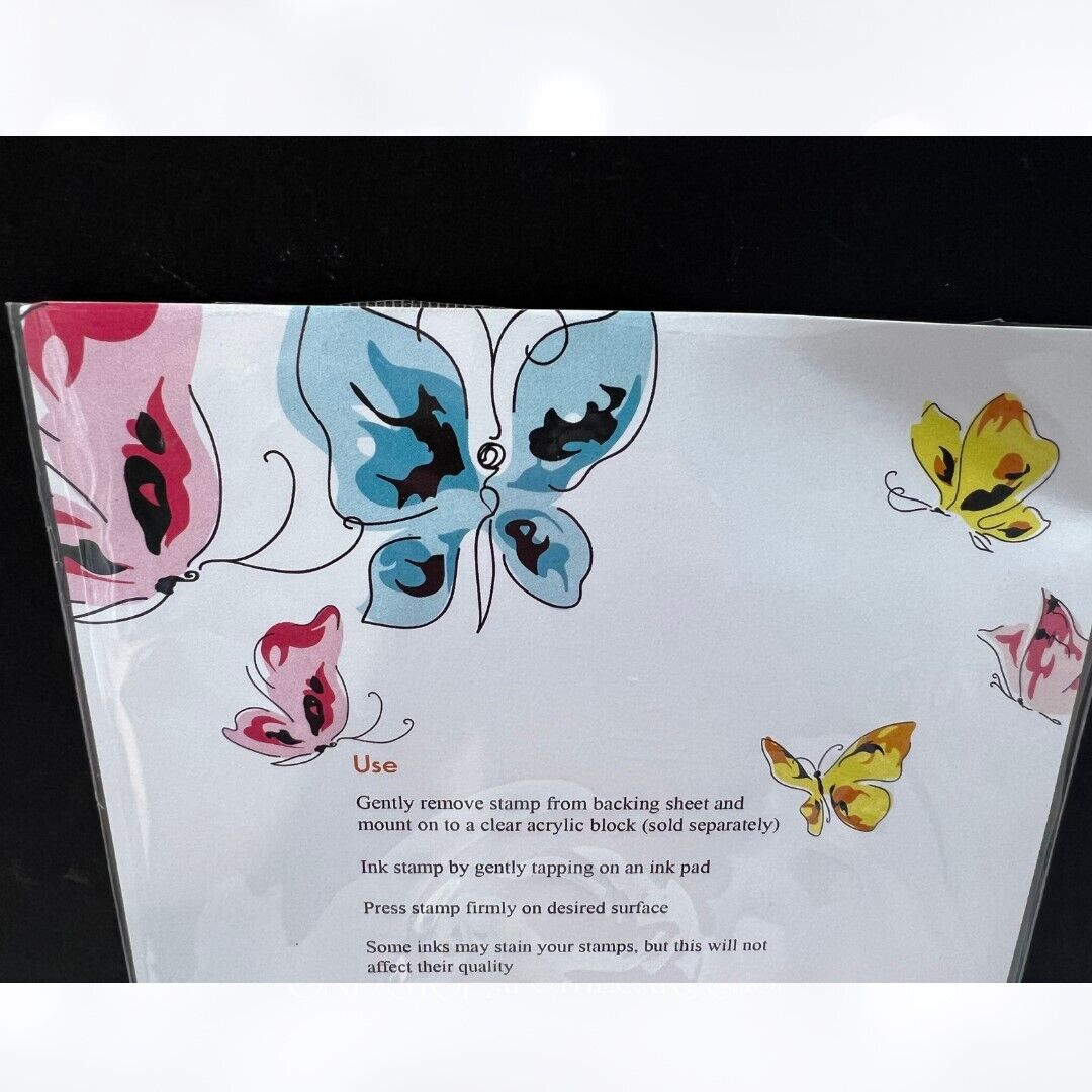 Altenew PAINTED BUTTERFLIES Butterfly 6x8 Rubber Stamps