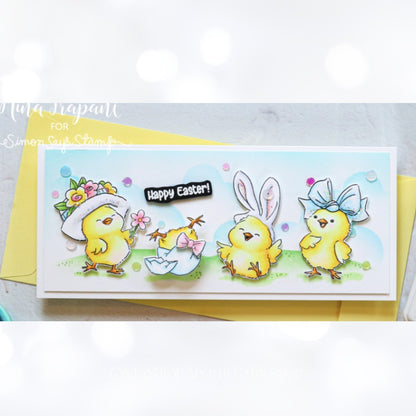 Art Impressions EASTER CHICKS Chickens Bunny Rubber Stamps Dies