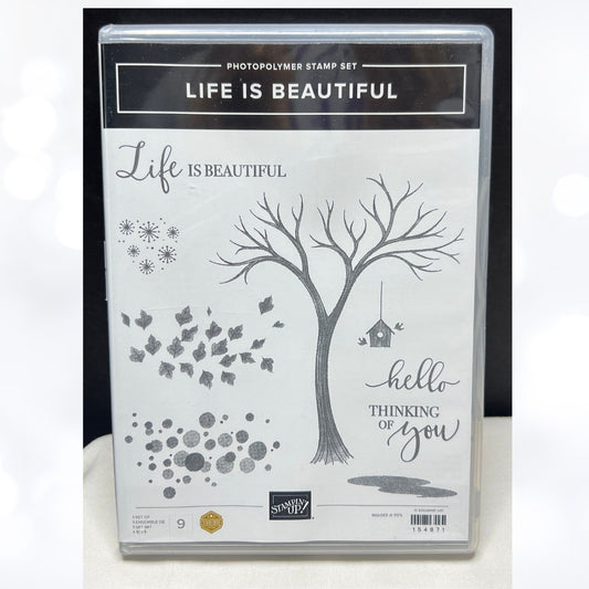 Stampin Up LIFE IS BEAUTIFUL Tree Nature Rubber Stamps