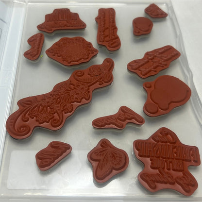 Stampin Up BEAUTY ABOUNDS Butterfly Beauty Rubber Stamps Dies Thinlits