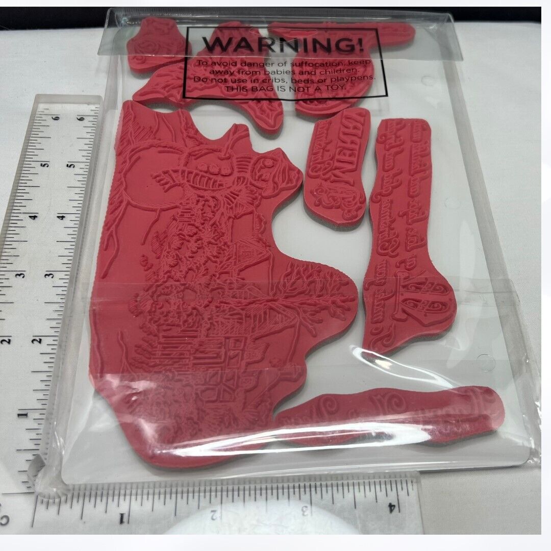 Sheena CHRISTMAS TIDINGS Ornament Robin Holiday Rubber Stamps Dies Lot