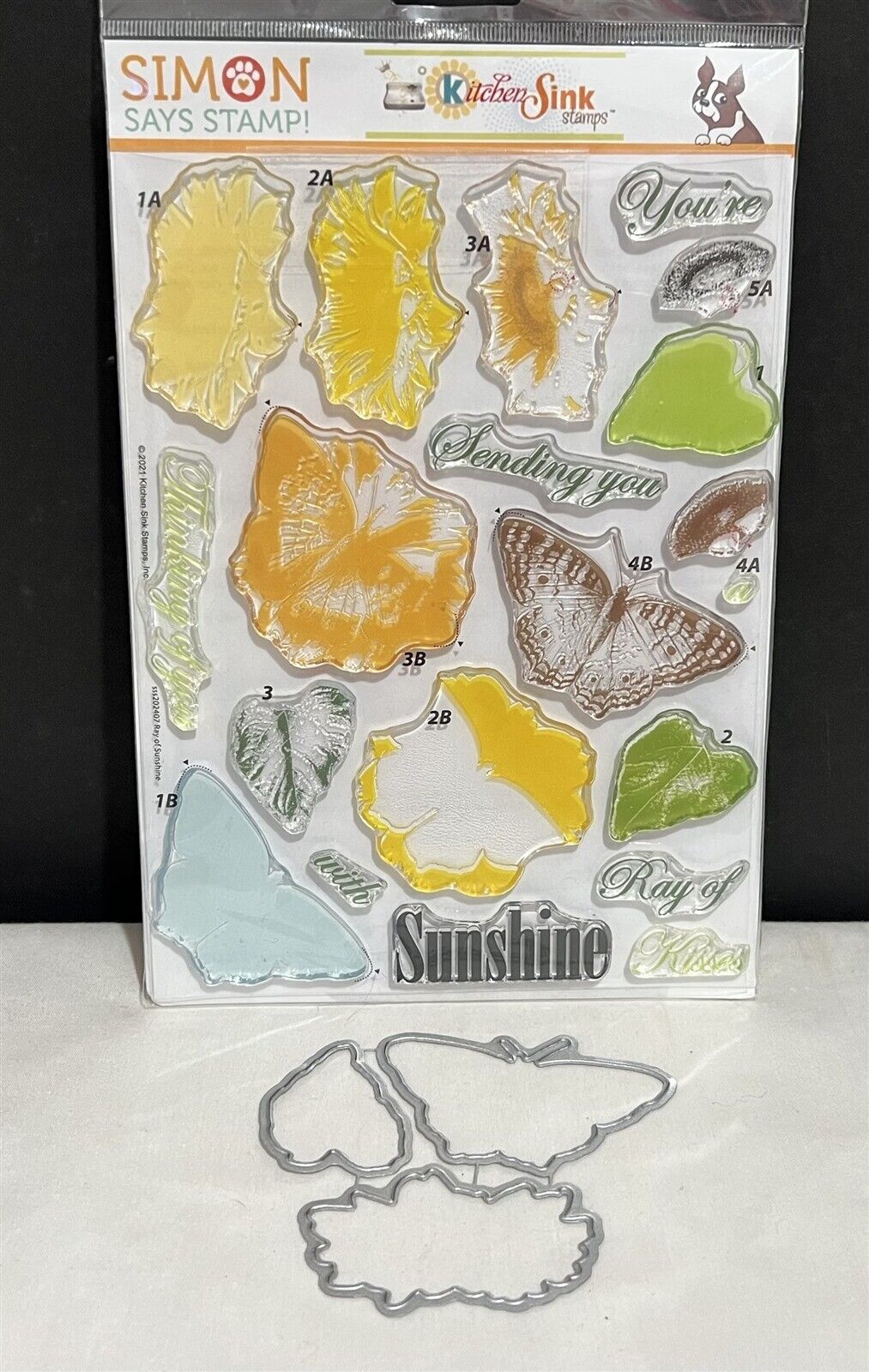 Kitchen Sink Simon Says Stamp STAMPTEMBER Butterfly Rubber Stamps Dies Rare