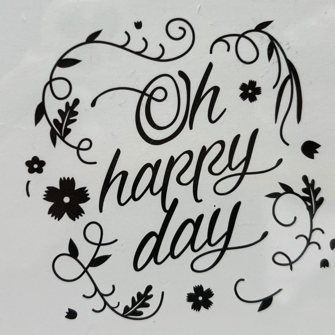 Papertrey Ink HAPPY DAY Floral Rubber Stamps