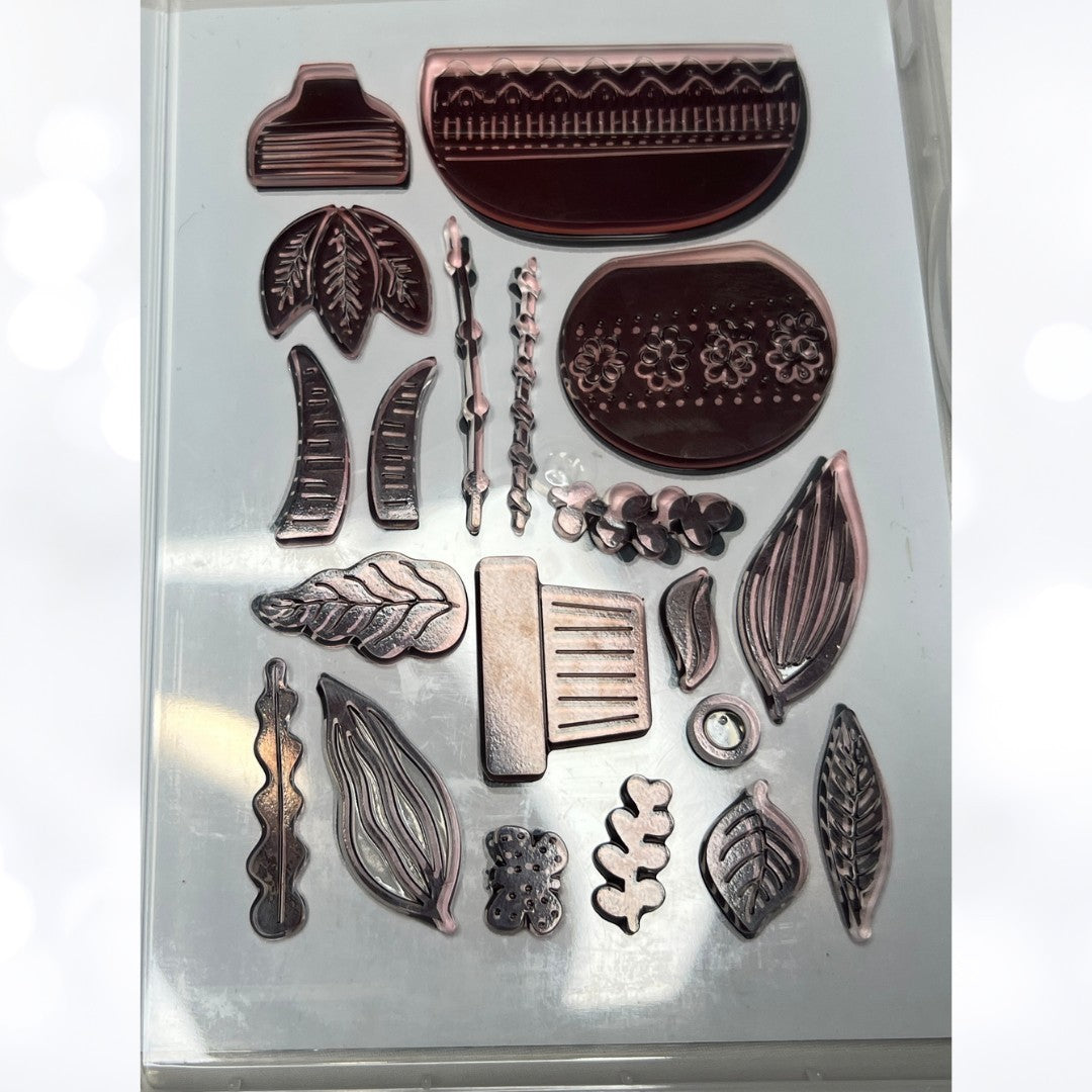 Stampin Up PLANTED PARADISE Plants Rubber Stamps