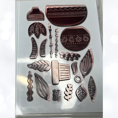 Stampin Up PLANTED PARADISE Plants Rubber Stamps