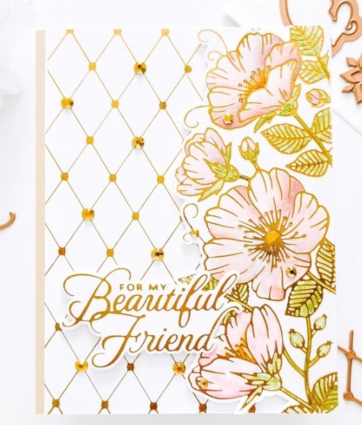 Spellbinders Glimmer SWEET BLOOMS Border Spot On of the Month May 2021