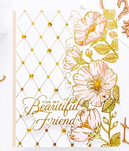Spellbinders Glimmer SWEET BLOOMS Border Spot On of the Month May 2021