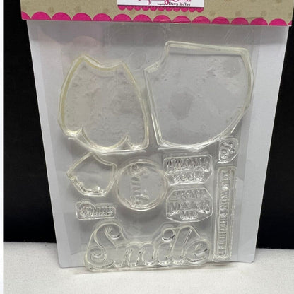 Papertrey Ink ENCLOSED FLOWER Rubber Stamps Dies