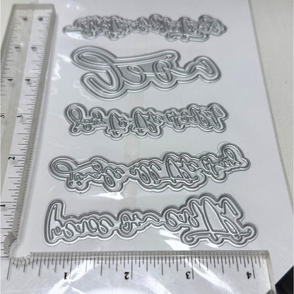 Erin Lee Creative CHRISTMAS GREETINGS Ratton Square Holiday Dies