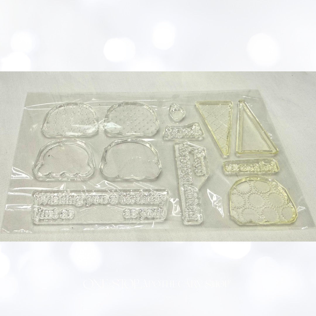 Papertrey Ink SWEET AS CAN BE Ice Cream Cone Rubber Stamps Dies