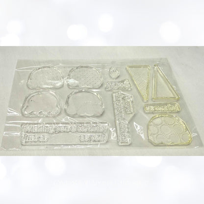 Papertrey Ink SWEET AS CAN BE Ice Cream Cone Rubber Stamps Dies