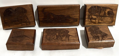 The Stamp Gallery DOGS Puppy Puppies Wood Rubber Stamps Lot of 6