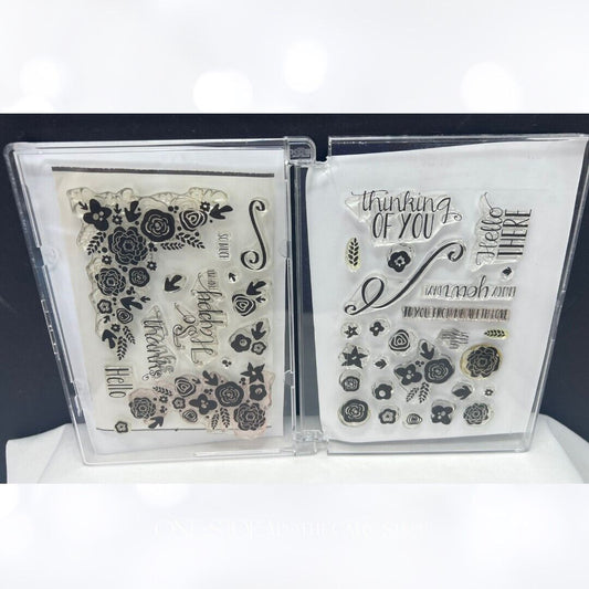 Papertrey Ink MINI BLOOMS Flowers Floral Rubber Stamps