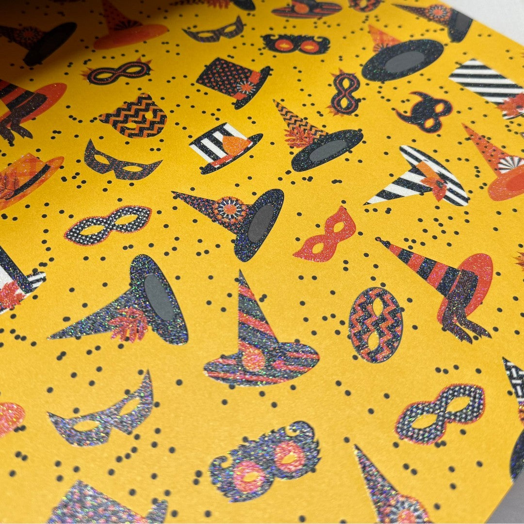 Martha Stewart ANIMAL MASQUERADE Halloween Cat 12x12 Cardstock Paper Pack