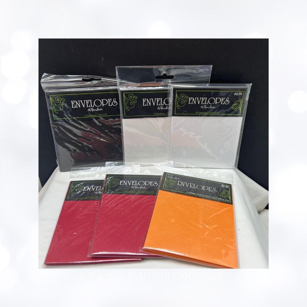 The Paper Studio ENVELOPES Greeting Card A2 Square Lot of 10