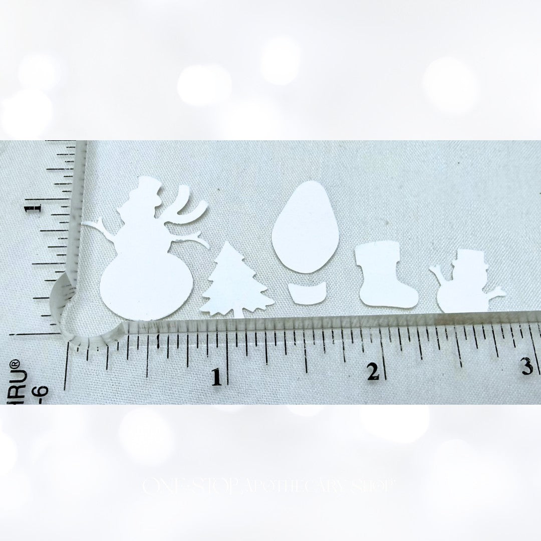 EK Fiskars CHRISTMAS PUNCHES Snowman Gingerbread Punch Lot of 5