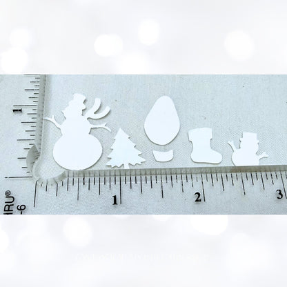 EK Fiskars CHRISTMAS PUNCHES Snowman Gingerbread Punch Lot of 5