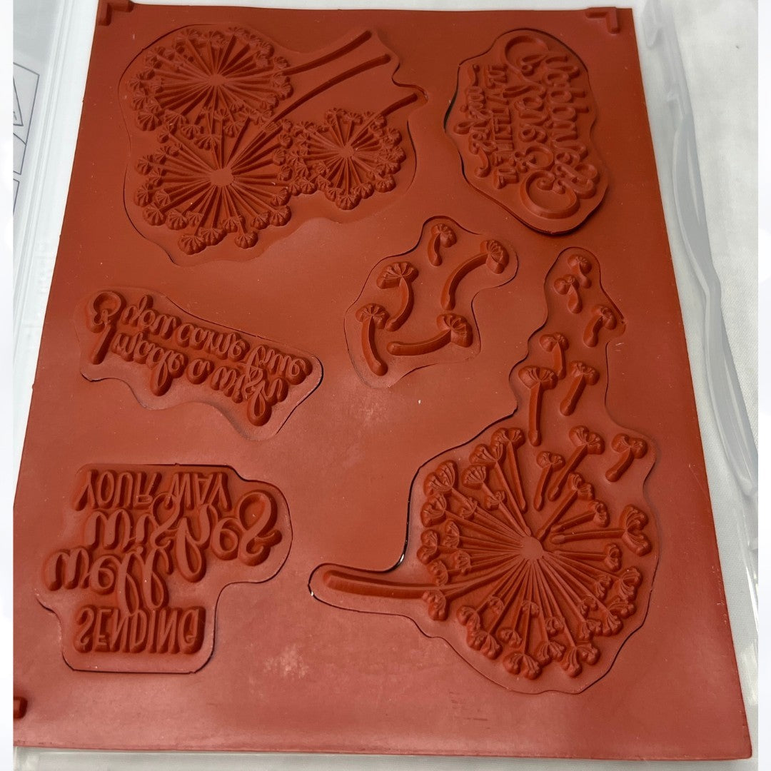 Stampin Up DANDELION WISHES Rubber Stamps