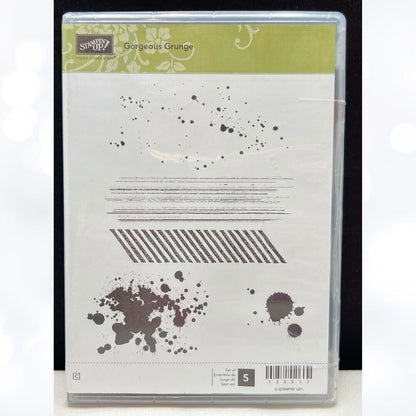 Stampin Up GORGEOUS GRUNGE Textures Rubber Stamps