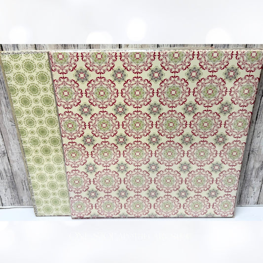 Stampin Up CANDLELIGHT CHRISTMAS 12x12 DSP Cardstock Paper 19 Sheets