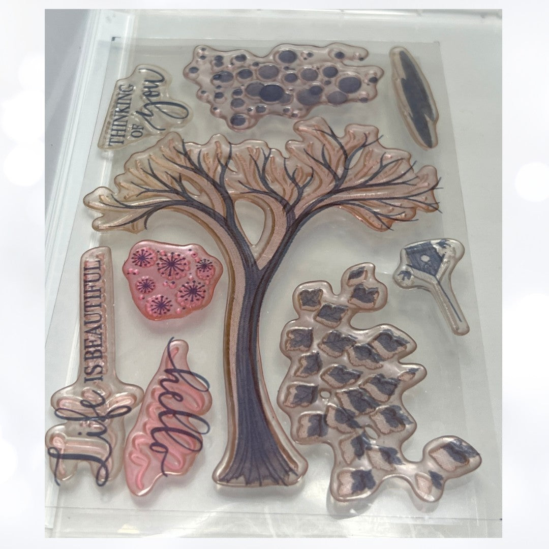 Stampin Up LIFE IS BEAUTIFUL Tree Nature Rubber Stamps