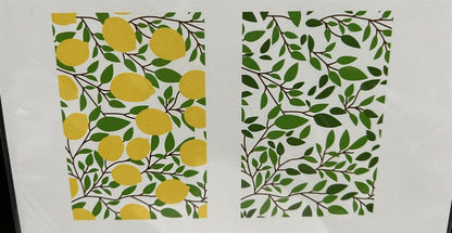 Trinity Stamps LEMON & LEAVES Layering Stencils Set Fruit 4pc 6x8 NIP