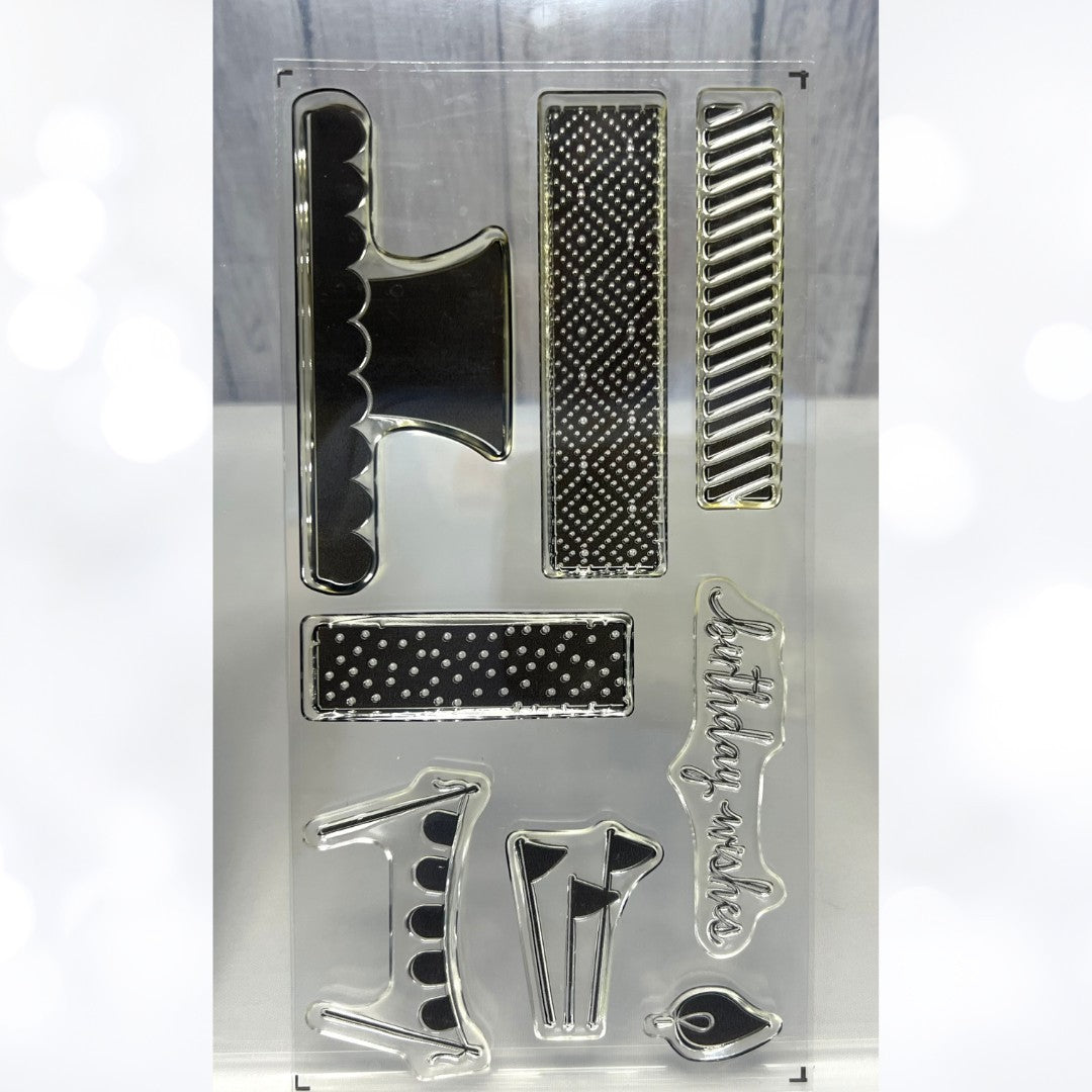 Stampin Up BUILD A BIRTHDAY Cupcake Cake Pennent Banner Rubber Stamps Punches