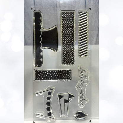 Stampin Up BUILD A BIRTHDAY Cupcake Cake Pennent Banner Rubber Stamps Punches