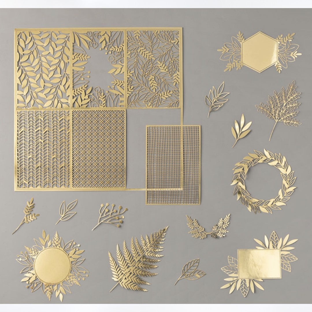 Stampin Up FOREVER GOLD Dandy Lasercuts Foil Die Cuts 