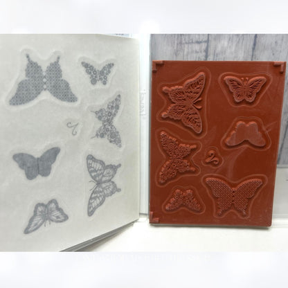 Stampin Up PAPILLON POTPOURRI Butterfly Butterflies Rubber Stamps Punch Punches 