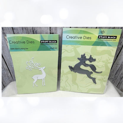 Penny Black LEAP OF JOY Reindeer Christmas Inspired Dies