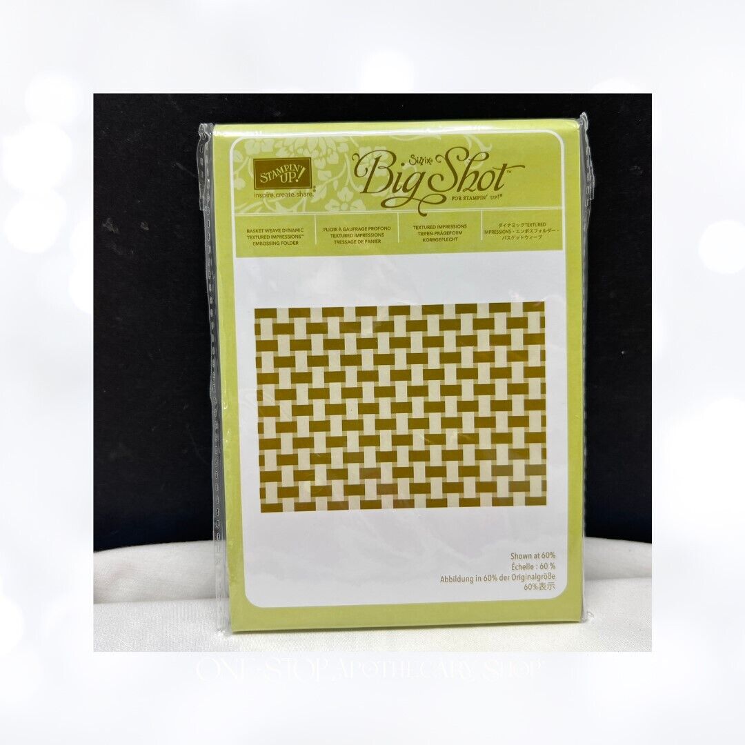 Stampin Up BASKET WEAVE 3D Embossing Folder